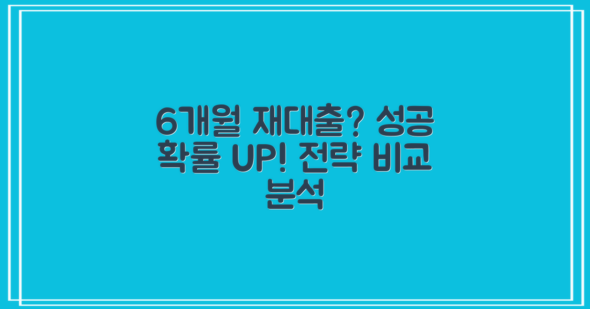 6개월 이내 재대출 가능성, 성공 확률 높이는 전략 비교 분석