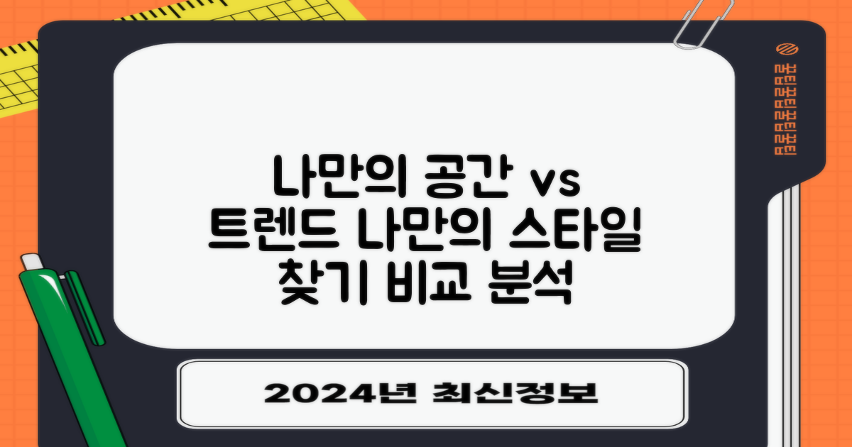 나만의 공간 vs 트렌드 추구