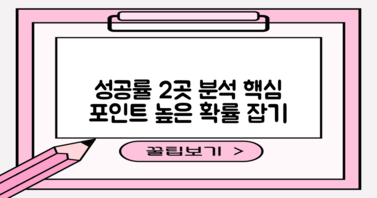 성공률 높은 2곳 분석