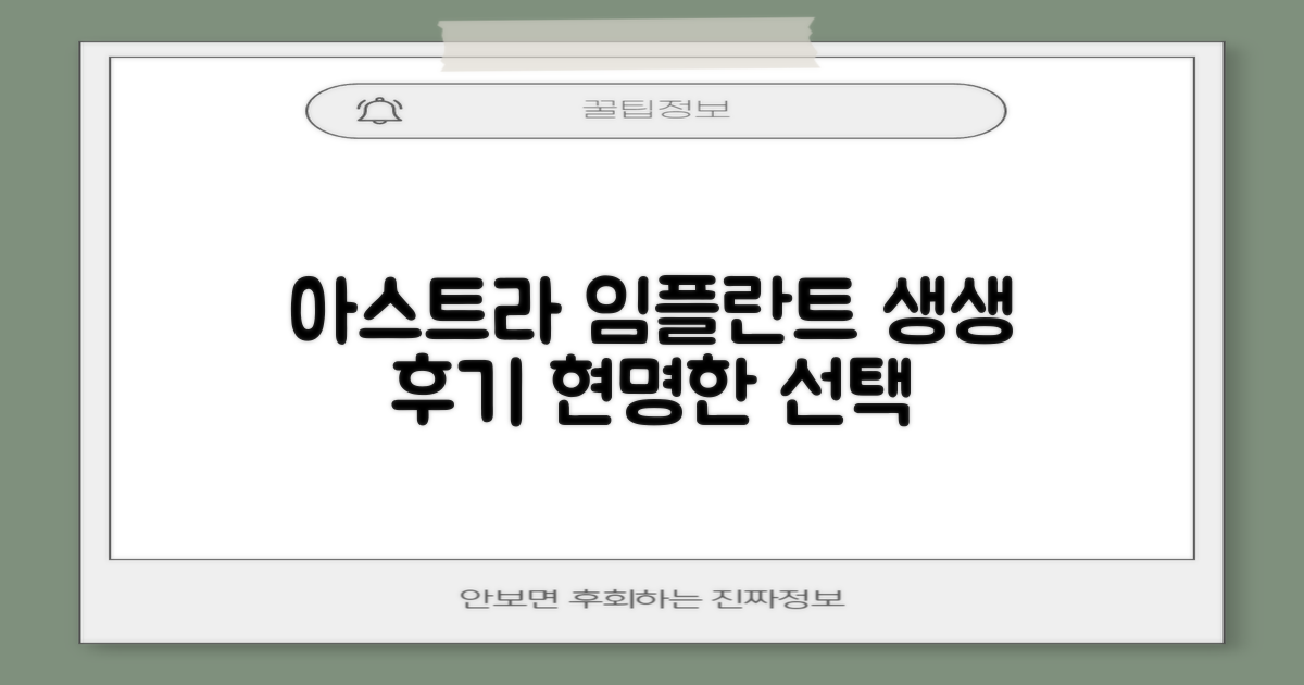 아스트라 임플란트, 실제 사용자들의 생생한 후기를 통해 현명한 선택하기