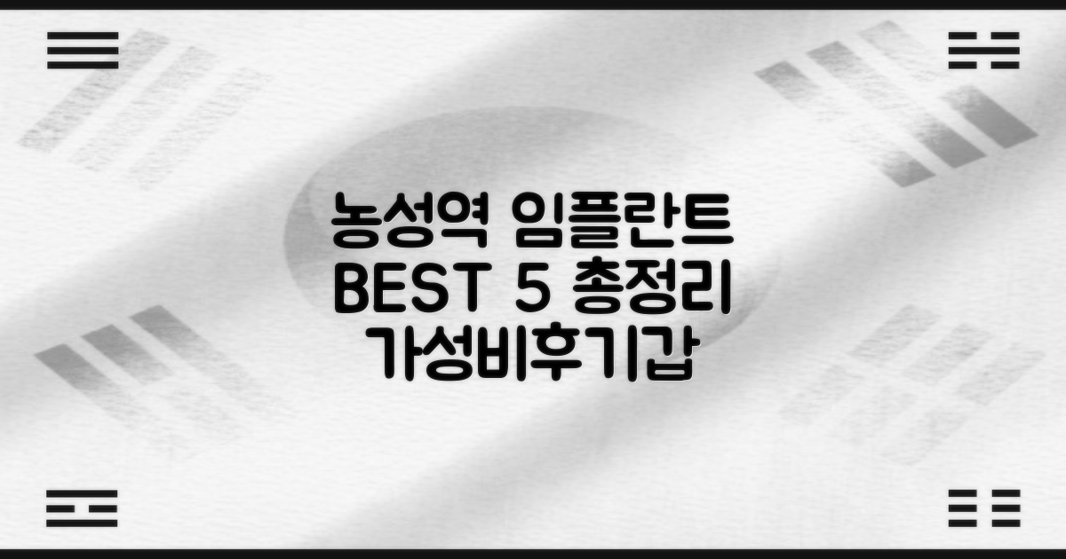 농성역 임플란트 치과 베스트 5: 저렴하고 후기 좋은 곳 총정리!
