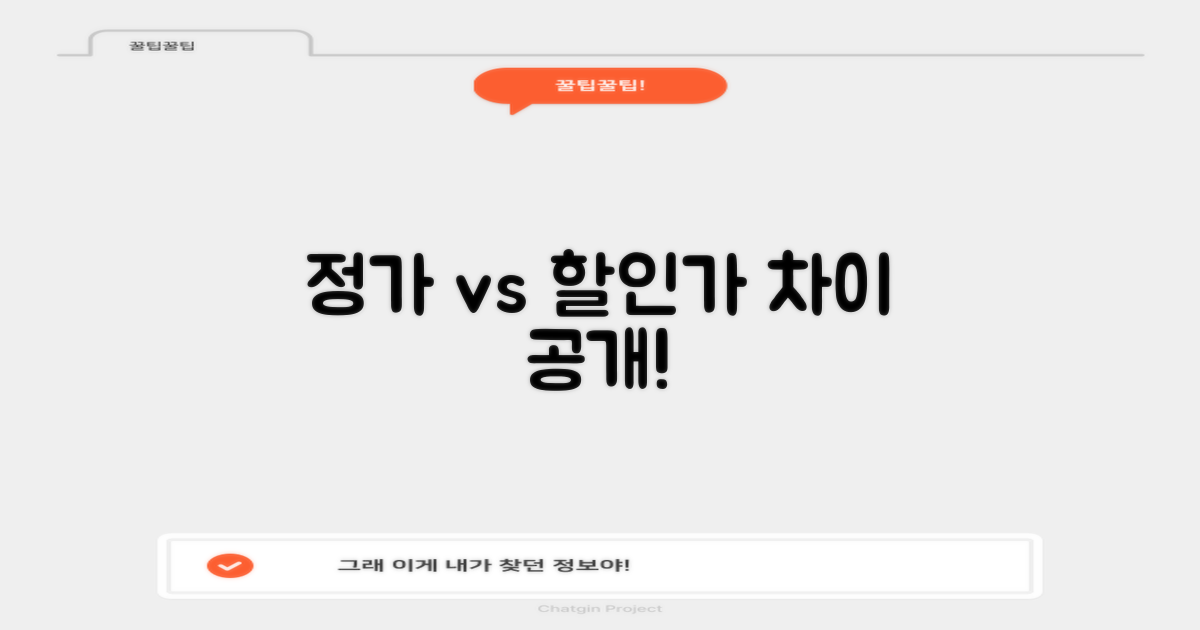 정가 vs 할인가 차이 분석