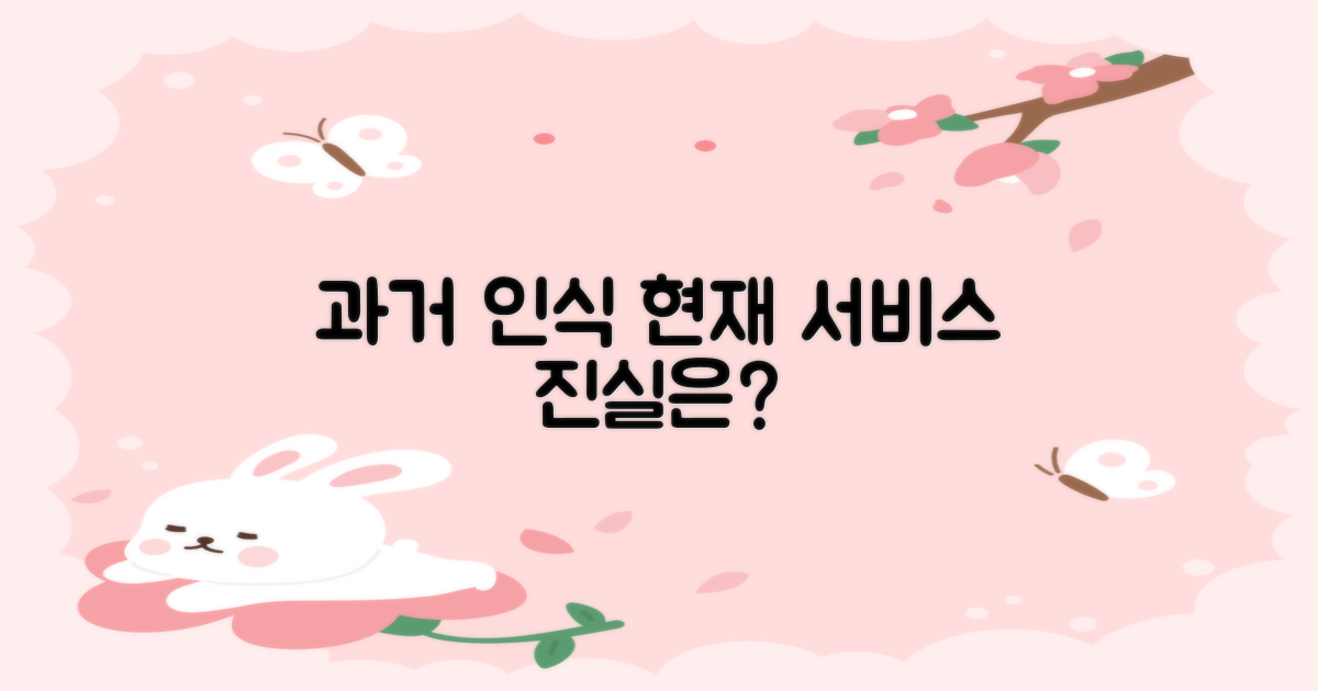 과거 인식 vs 현재 서비스