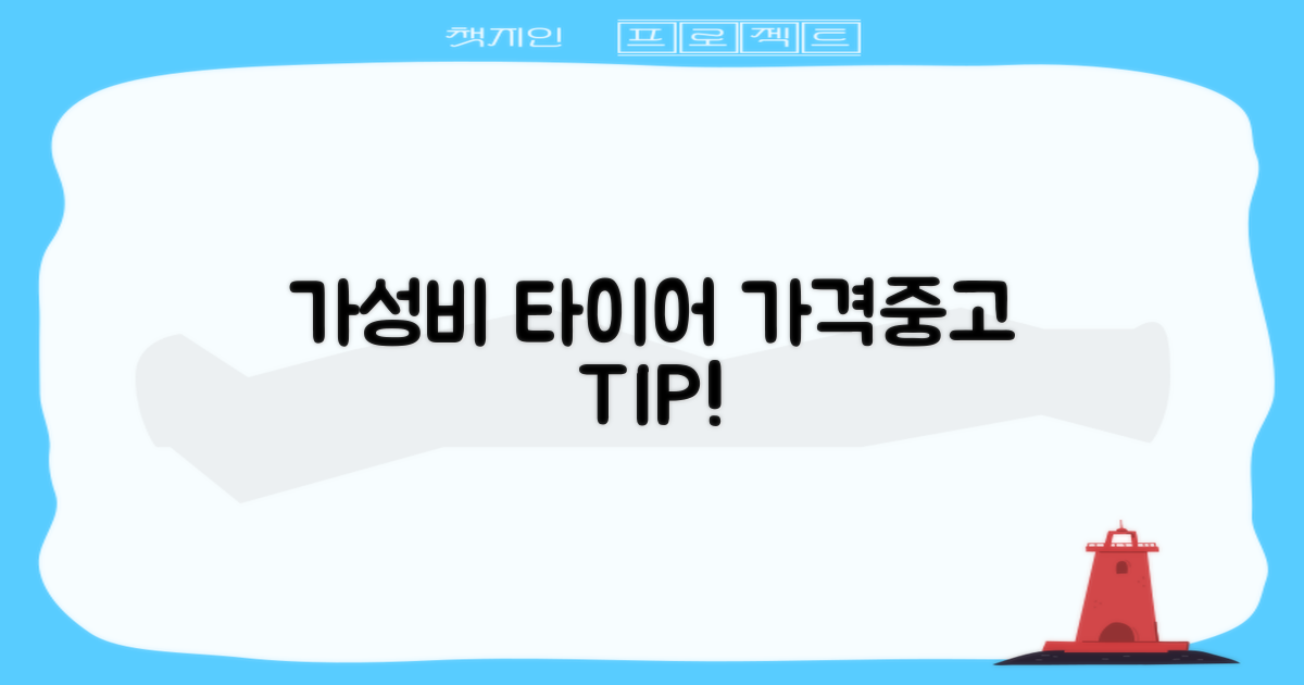 가성비 타이어 가격 및 중고 팁