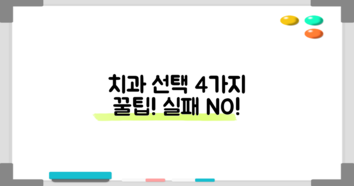 치과 선택 시 4가지 고려 요소
