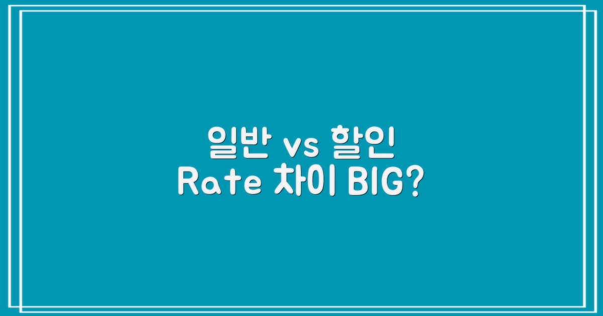 일반 vs. 할인 요금: 큰 차이?
