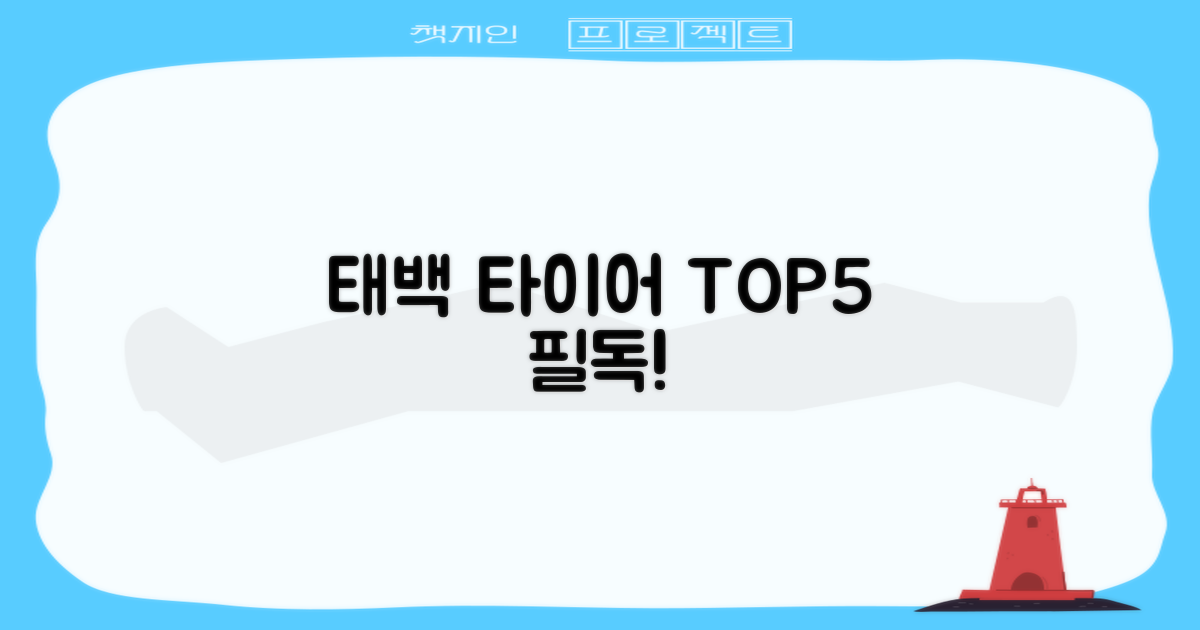 태백 추천 타이어 5종 소개