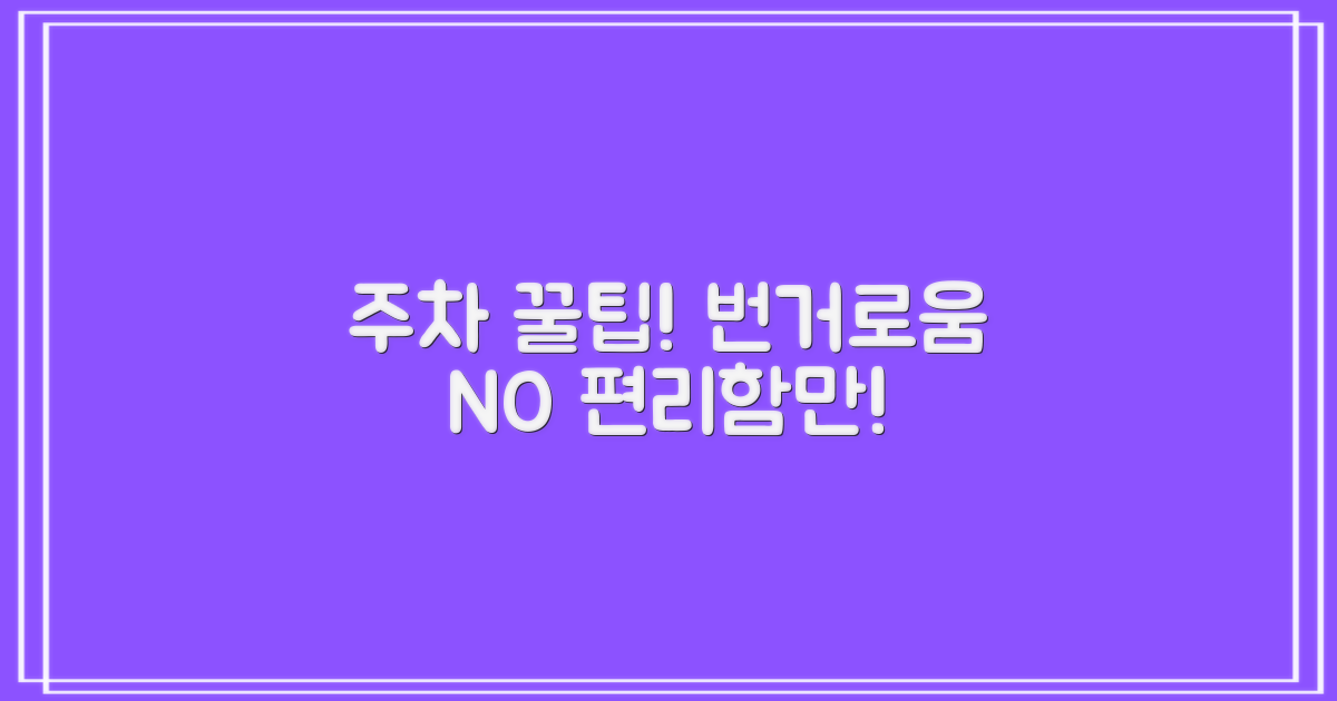 번거로움 vs 편리함: 주차 팁
