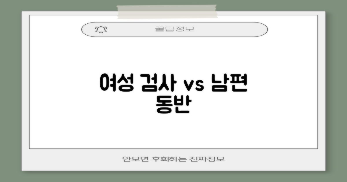 여성 검사 vs 남편 동반